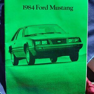 #1984 Original Vintage 1984 Ford Mustang Original Sales Brochure